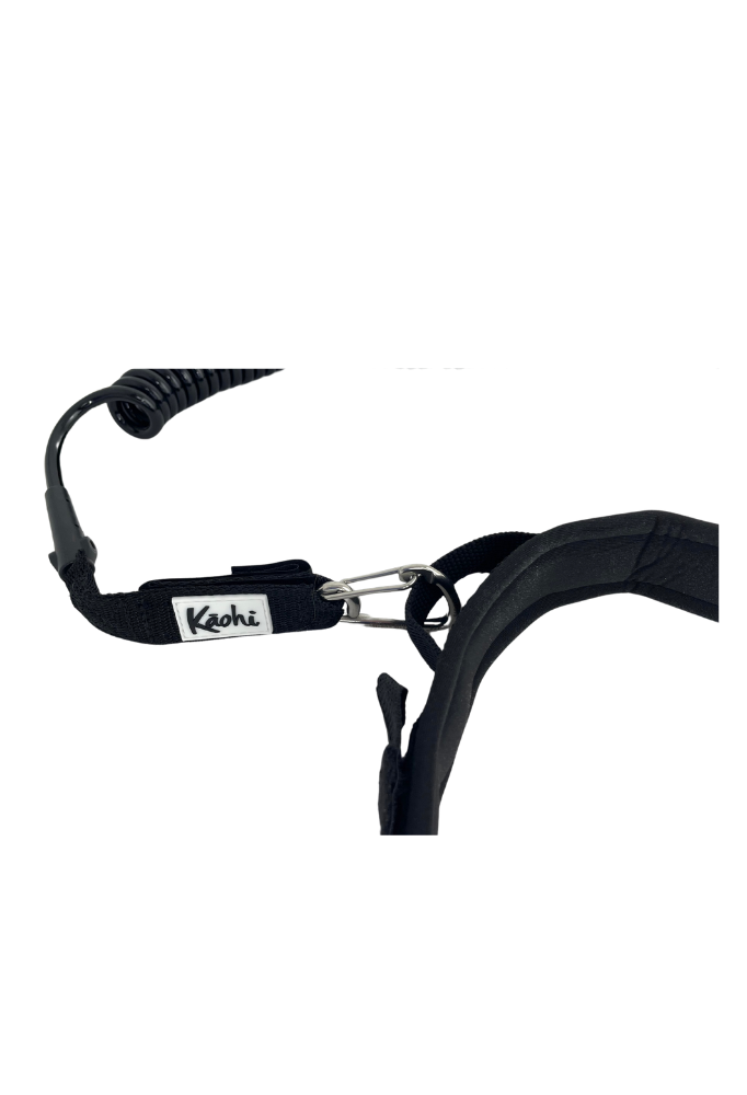 Kāohi Combo: Double Coil 8mm Leash + Padded Black Belt™