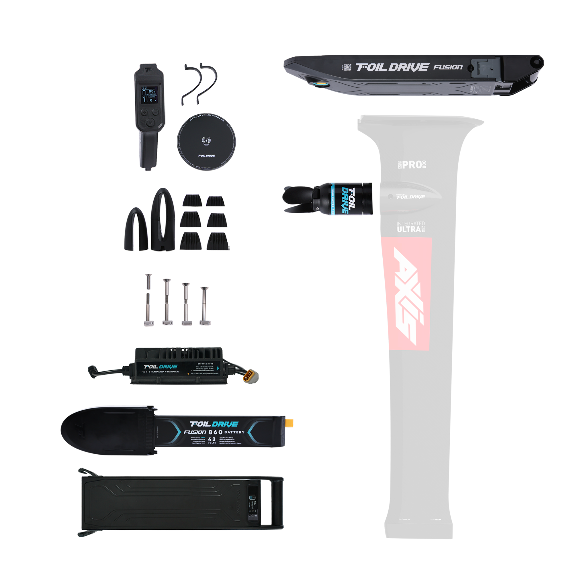 Foil Drive Fusion x AXIS Carbon Integrated 800 Mast Bundle