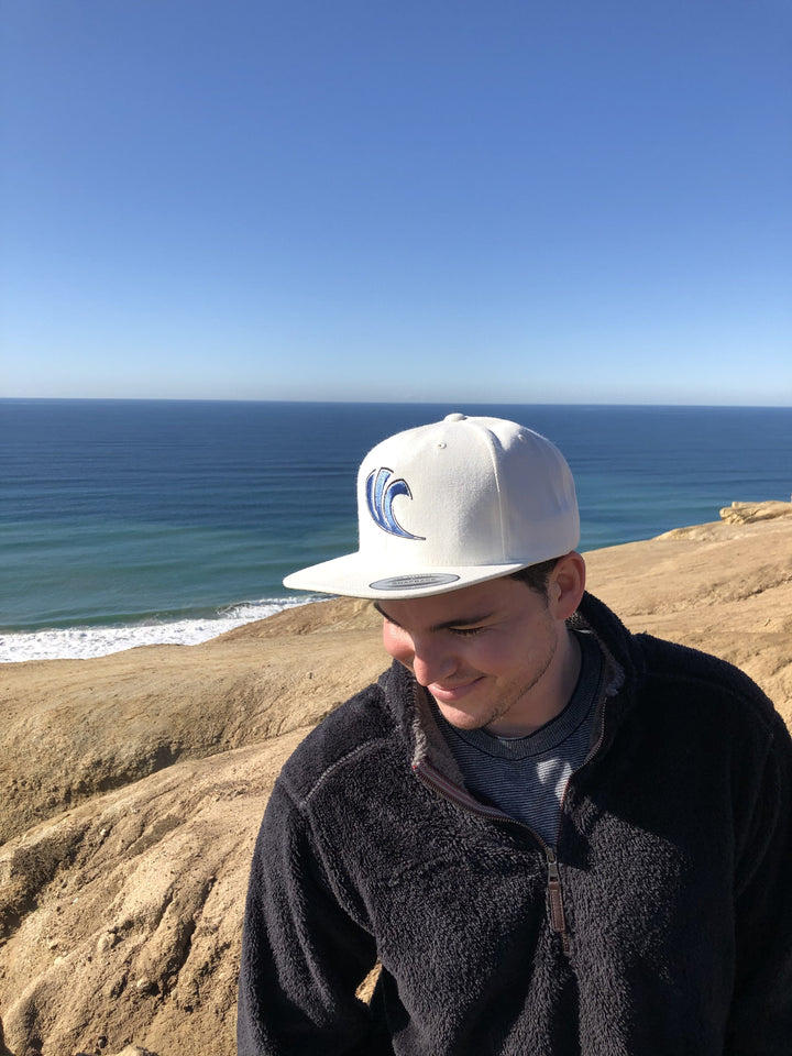 Blue Wave Board Meeting™ USA™ All Cloth Snap Back Hat