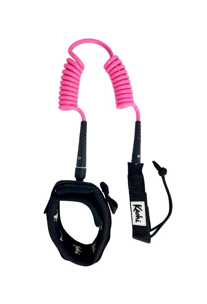Kāohi Board Leash - Double Coil 5.5 mm