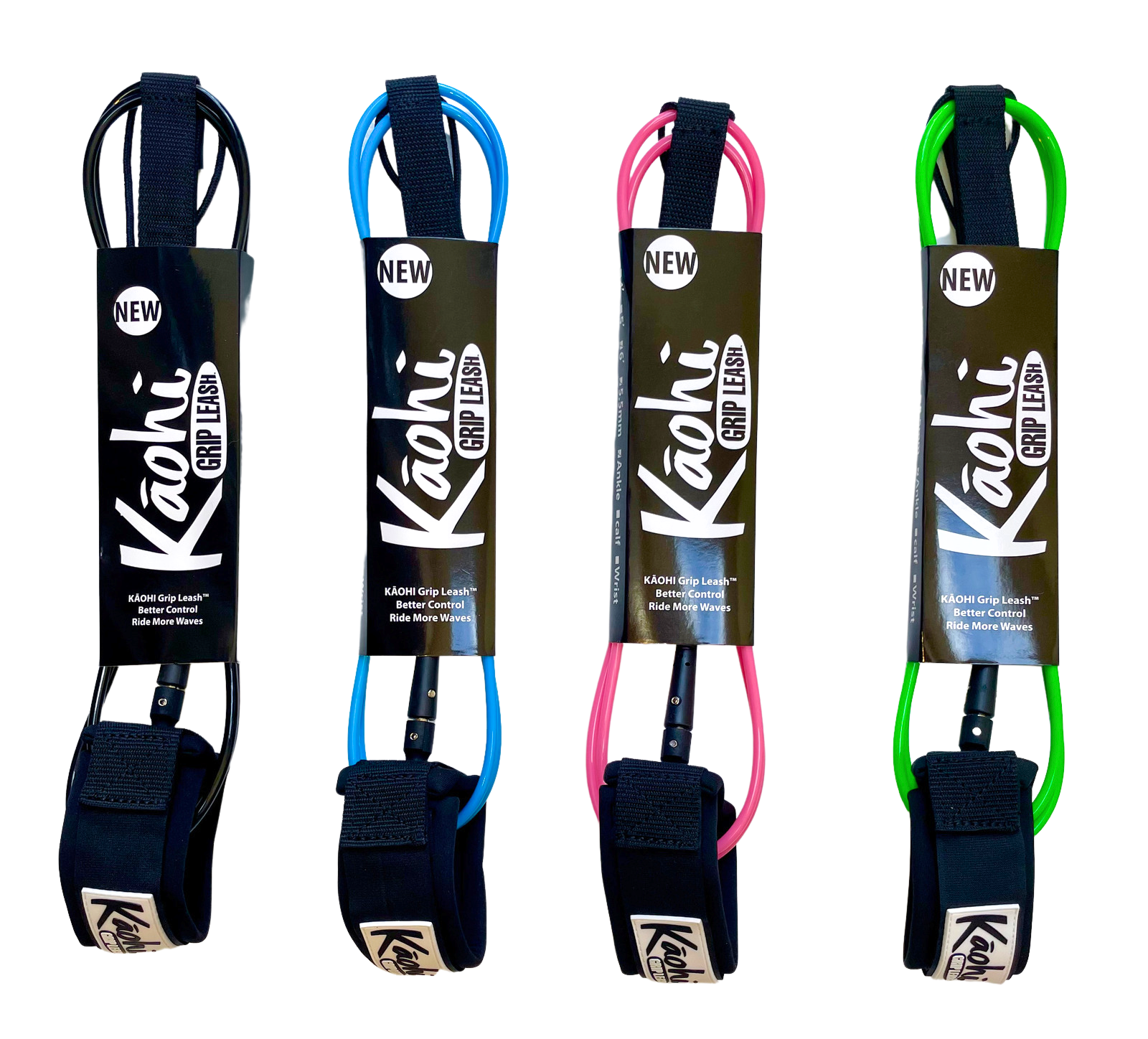 Kāohi Leash™ - Straight 5.5 and 7mm Foil and Surf