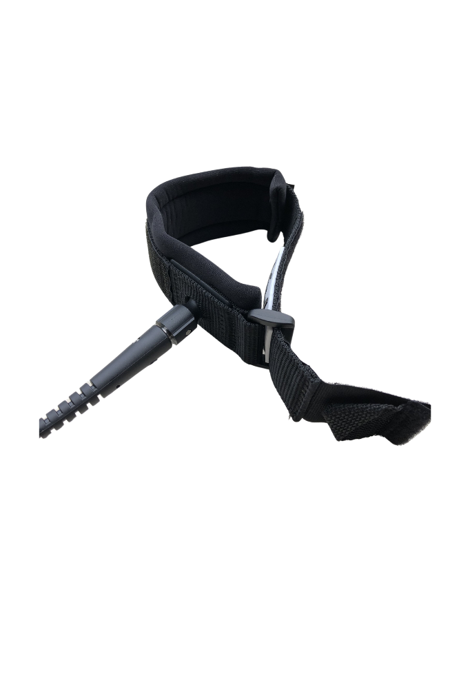 Kāohi Wing Leash - 6' x 5.5 mm Double Coil with Wrist Cuff