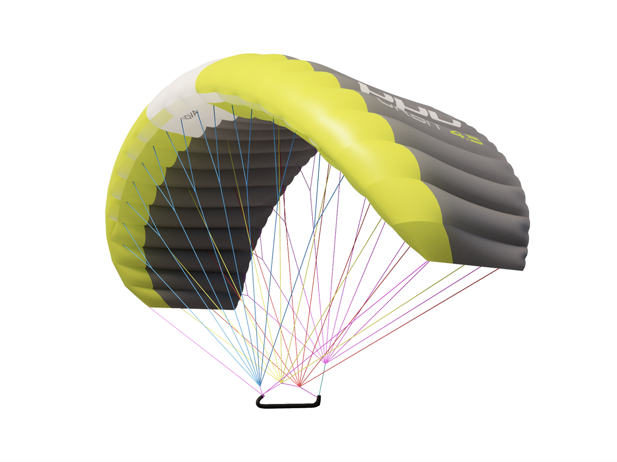 PPC Orbit Parawing in Lime/Grey